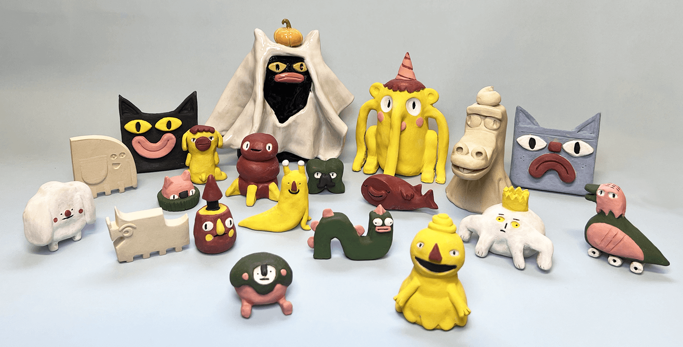 קולקציית דמויות קרמיקה