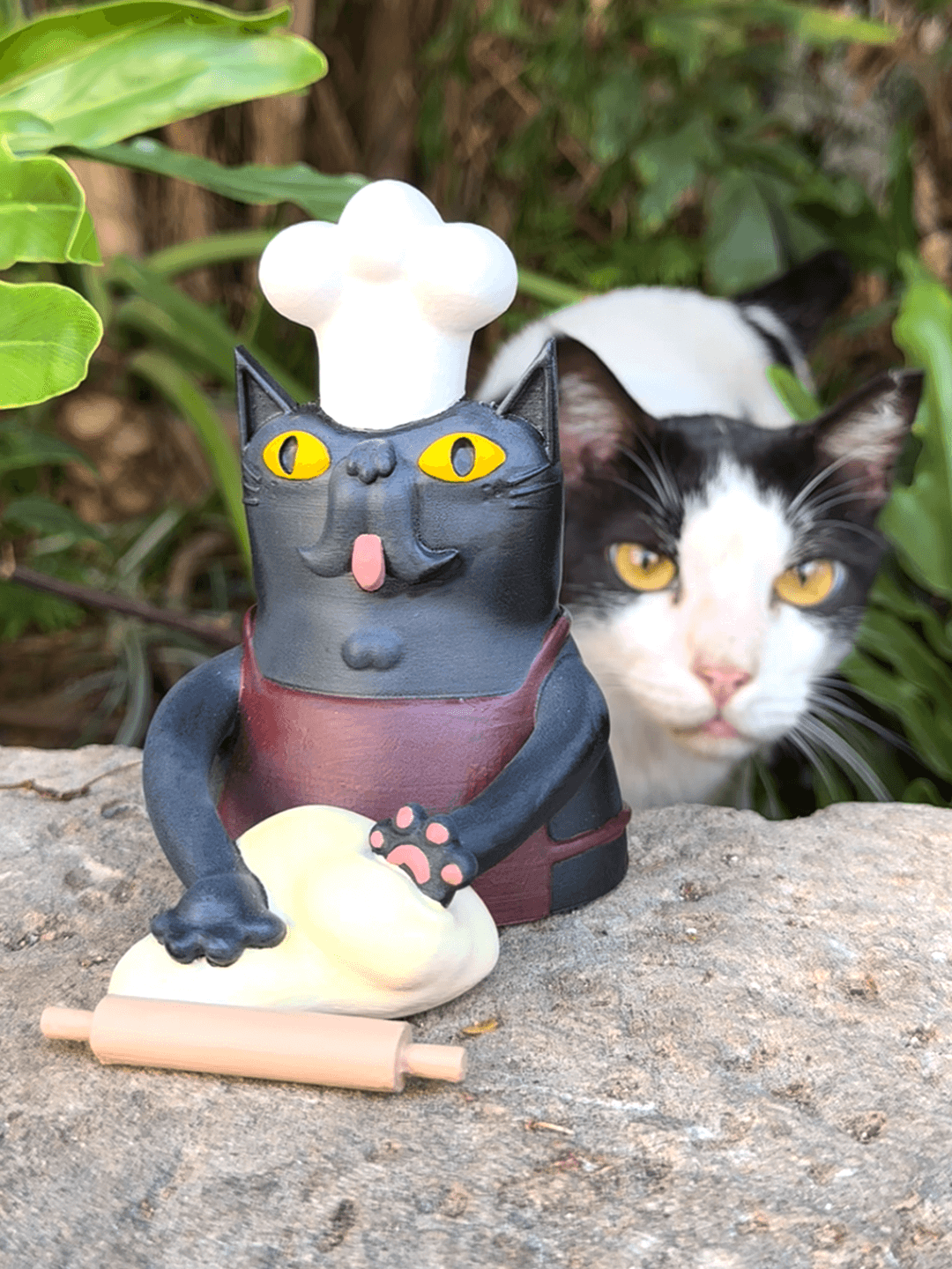 ללוש החתול הלש - דמות תלת מימד בצביעה ידנית