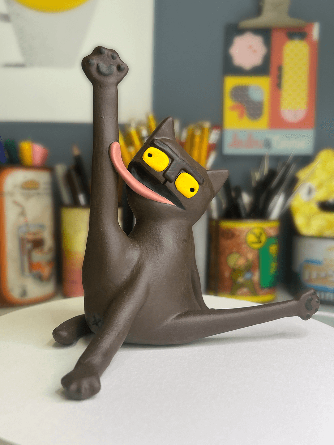 ליקט החתול - דמות חתול בתלת מימד