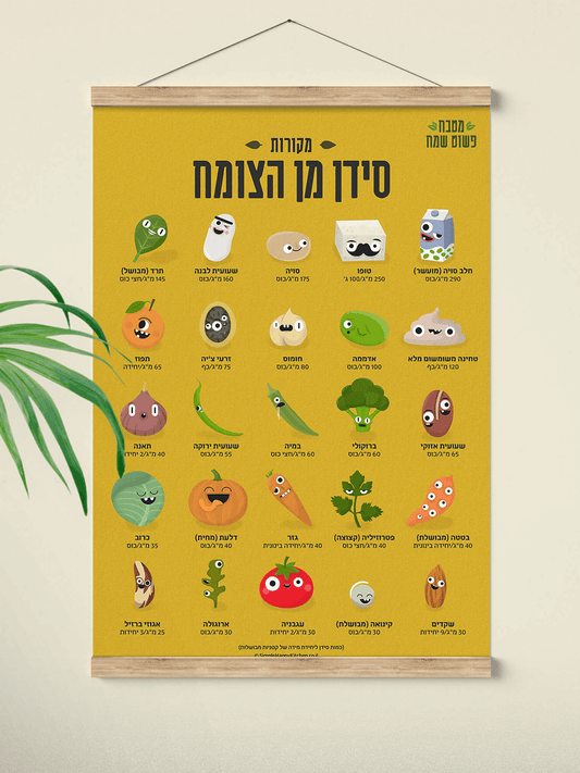 פוסטר - מקורות סידן מן הצומח