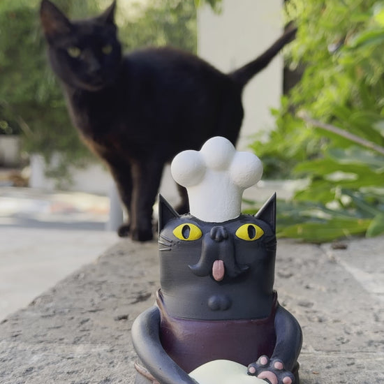 ללוש החתול הלש - דמות תלת מימד בצביעה ידנית