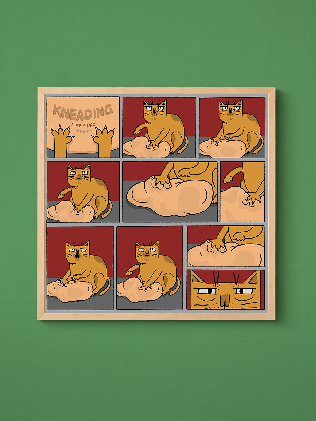 תמונה של חתול לש בצק